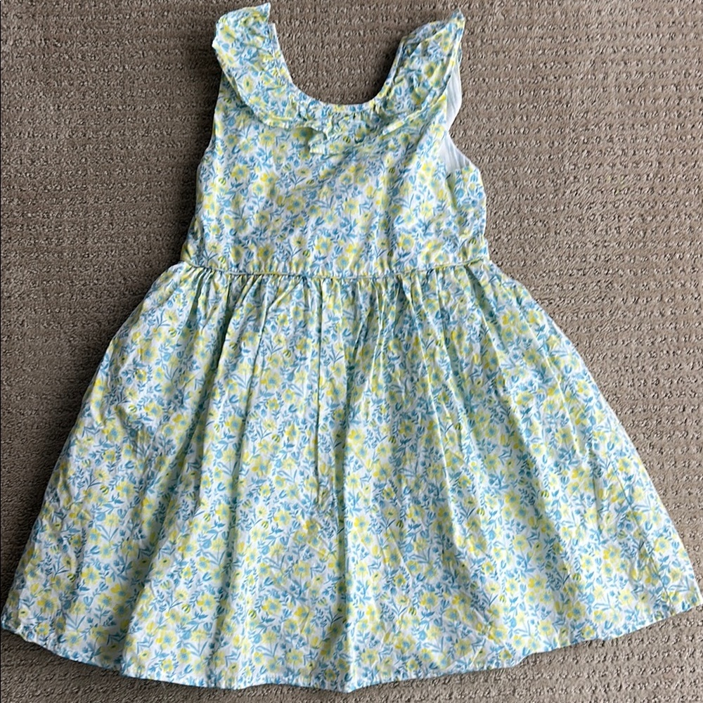 Tommy Bahama Floral Kids Dress in Blue and Yellow - 8